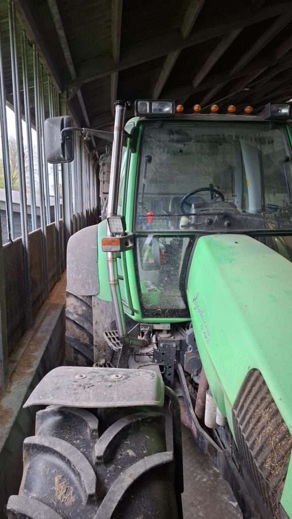 Deutz trekker — RVS uitlaat op maat