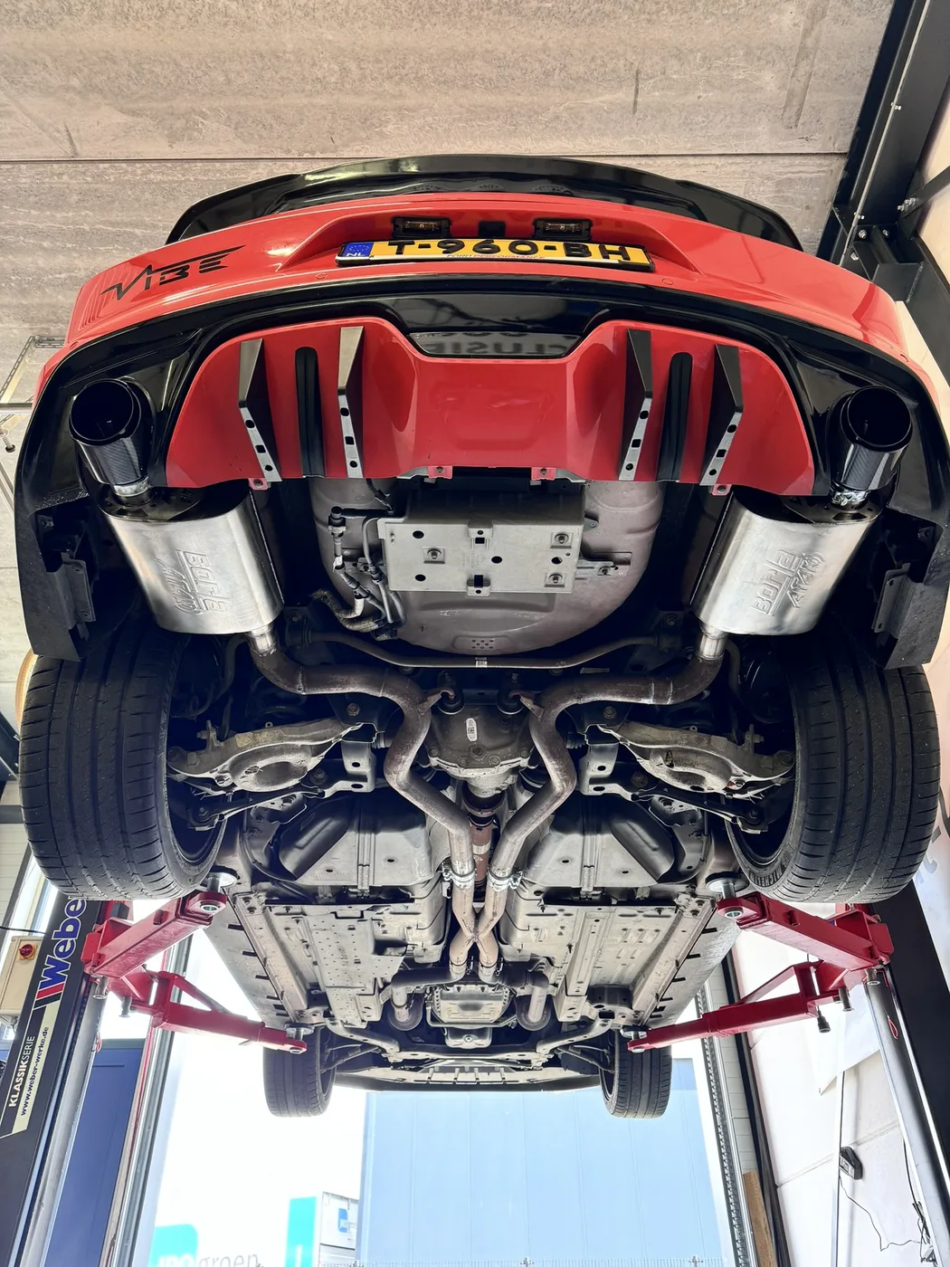Ford mustang 5.0v8 borla attak dempers met sierstukken — DV Customs